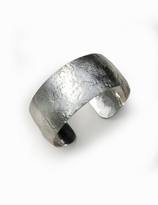 .925 sterling silver cuff bracelet - one-of-a-kind artisan created piece