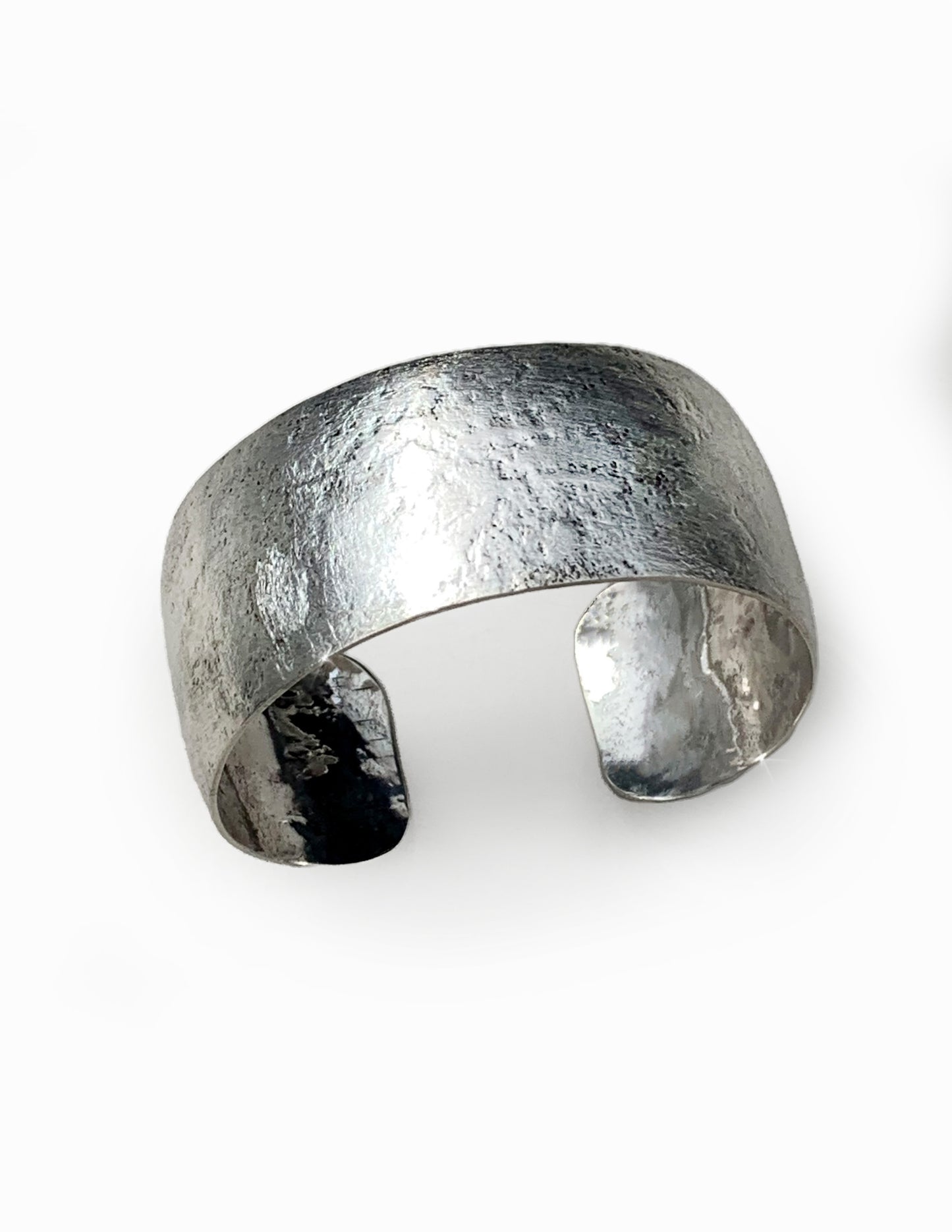 .925 sterling silver cuff bracelet - one-of-a-kind artisan created piece