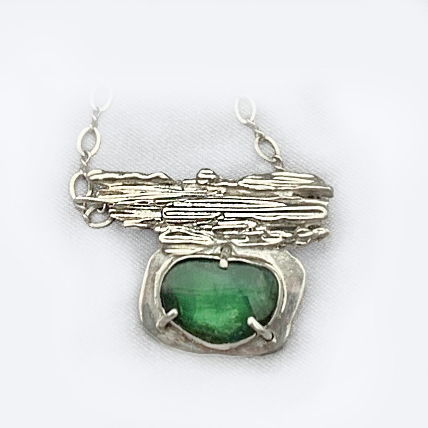 Green Tourmaline Gemstone Necklace
